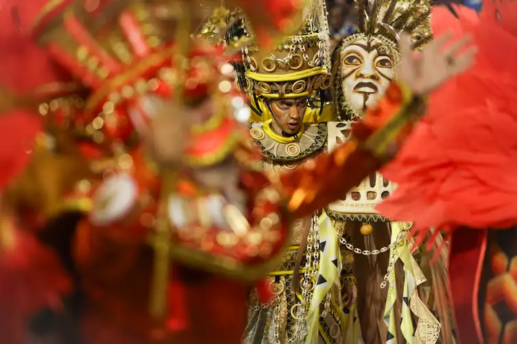 Unidos de Padre Miguel abre os desfiles de carnaval do grupo Especial na Marquês de Sapucaí - Foto Tomaz Silva/Agência Brasil