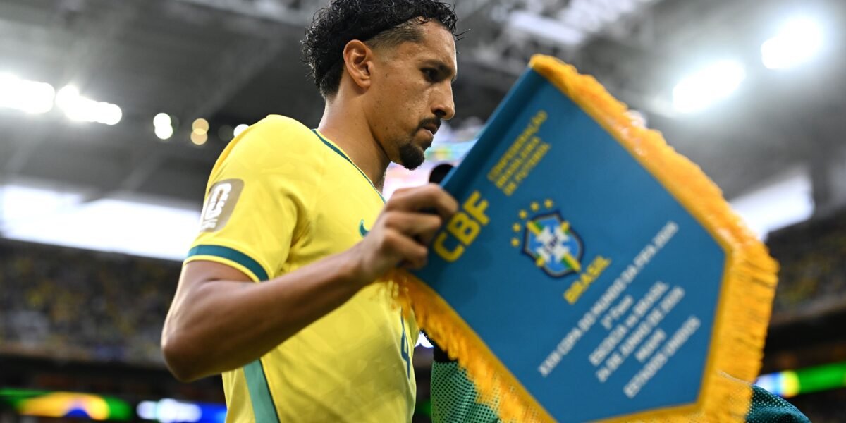 Marquinhos é o capitão da Seleção Brasileira na Copa do Mundo 2026 Créditos: Hannah Peters - FIFA/FIFA via Getty Images